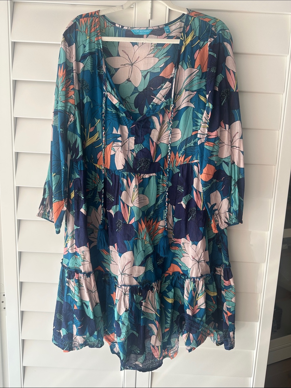 Tori Richard like new bathing suit cover up XL